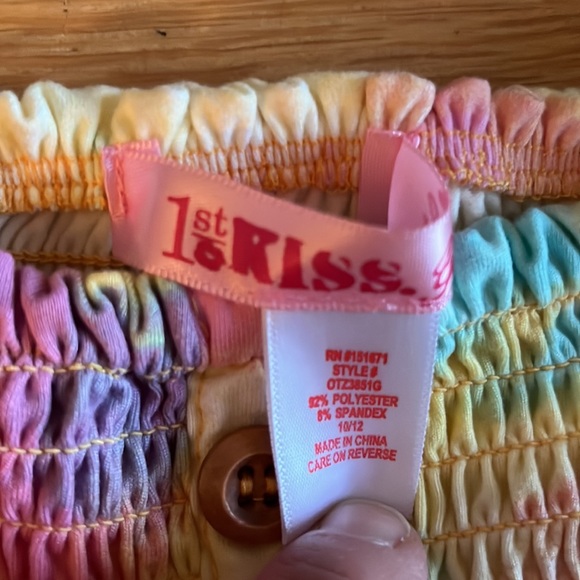 Tie Die Cap sleeve top - Picture 2 of 5